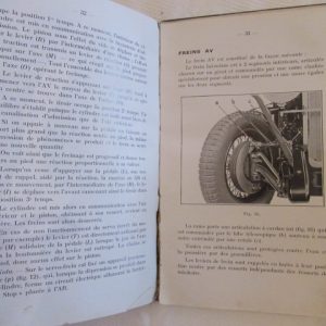 Automobilia voiture ancien manuel d'entretien